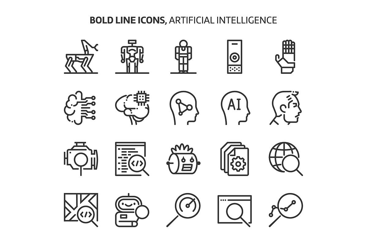 Bold Line Icons, an Outline Icon by Howcolour (Photo 90 of 151)