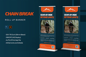 Chain Break - Roll Up Banner, a Print Template by StreaksideStd