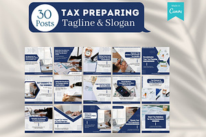 200 Tax Preparing Canva Templates