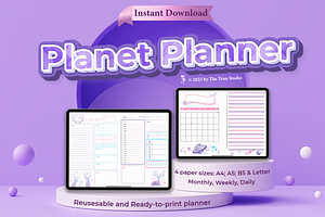 Ready-to-print Planet Planner