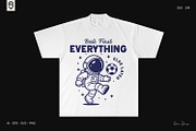 Astronaut Soccer T-Shirt Design, a Sport Illustration by shaondesigns (Thumbnail 3 of 7)