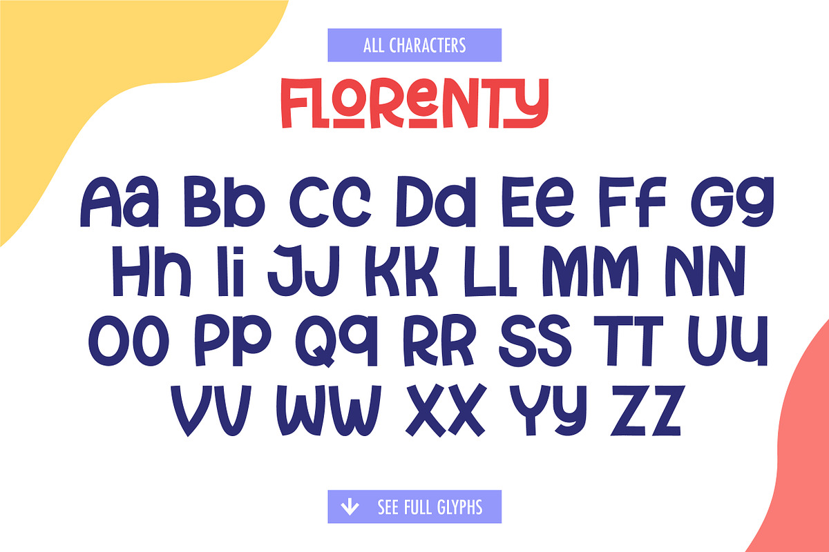 Florenty, a Font by yellowline (Photo 3 of 7)