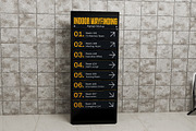 Indoor Wayfinding Signage Mockup, an Advertising Mockup by herutage (Thumbnail 3 of 4)