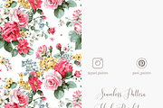 Vintage Floral Seamless Pattern, a Pattern Graphic by Pati Charm Studio (Thumbnail 5 of 6)