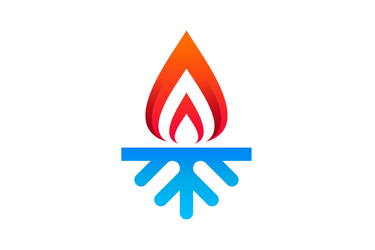 Hot and Cold Logo, a Branding & Logo Template by Buqancreative