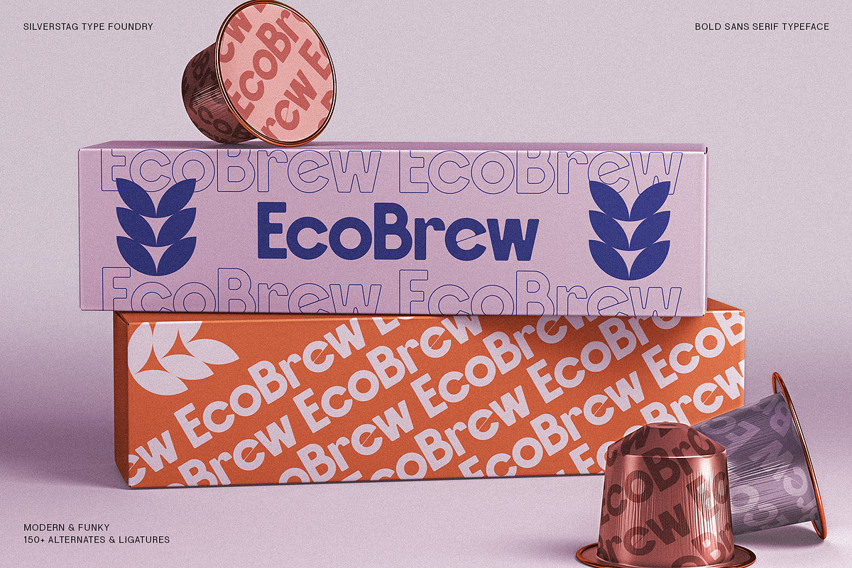 ROCKFALL - Bold Ligature Typeface, a Sans Serif Font by SilverStag Type Foundry (Photo 16 of 30)