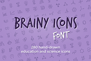 Brainy Icons Font, a Symbol Font by Hand-Drawn Goods (Thumbnail 1 of 5)