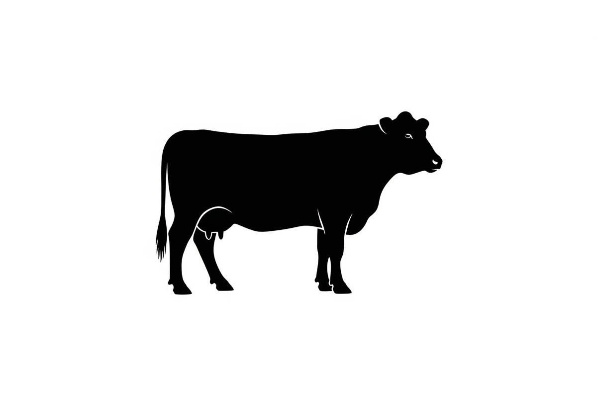 Farm Cow Silhouette Vector Bundle, an Illustration by Designs_River (Photo 51 of 51)