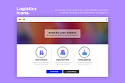 Logistics | 16 Thin Line Icons Set, an Outline Icon by Alex Blogoodf (Thumbnail 8 of 12)