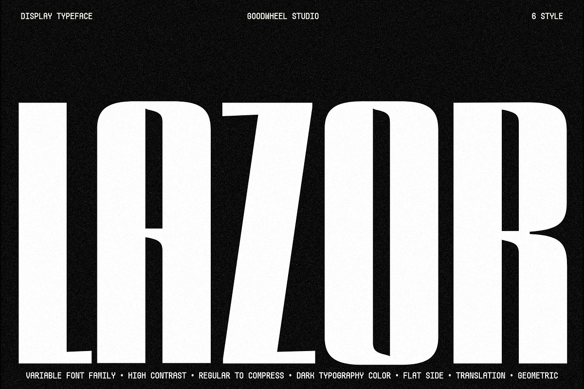 GW Lazor Font Family, a Sans Serif Font by Goodwheel Studio (Photo 1 of 14)