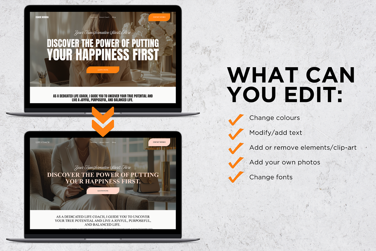 Coach Squarespace Website Template, a Squarespace Template by DesignsbyMariaStudio (Photo 7 of 10)