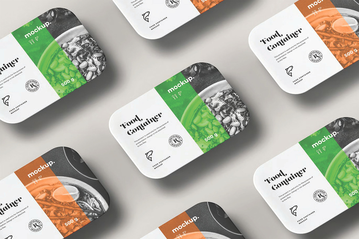 Food Container Mockup, an Advertising Mockup by DesignRushMarket (Photo 11 of 14)