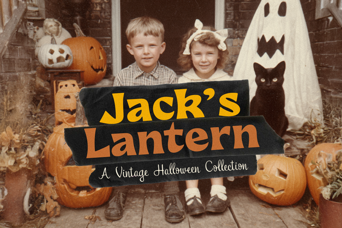 Jack's Lantern, a Sans Serif Font by Bruised Goods (Photo 1 of 14)