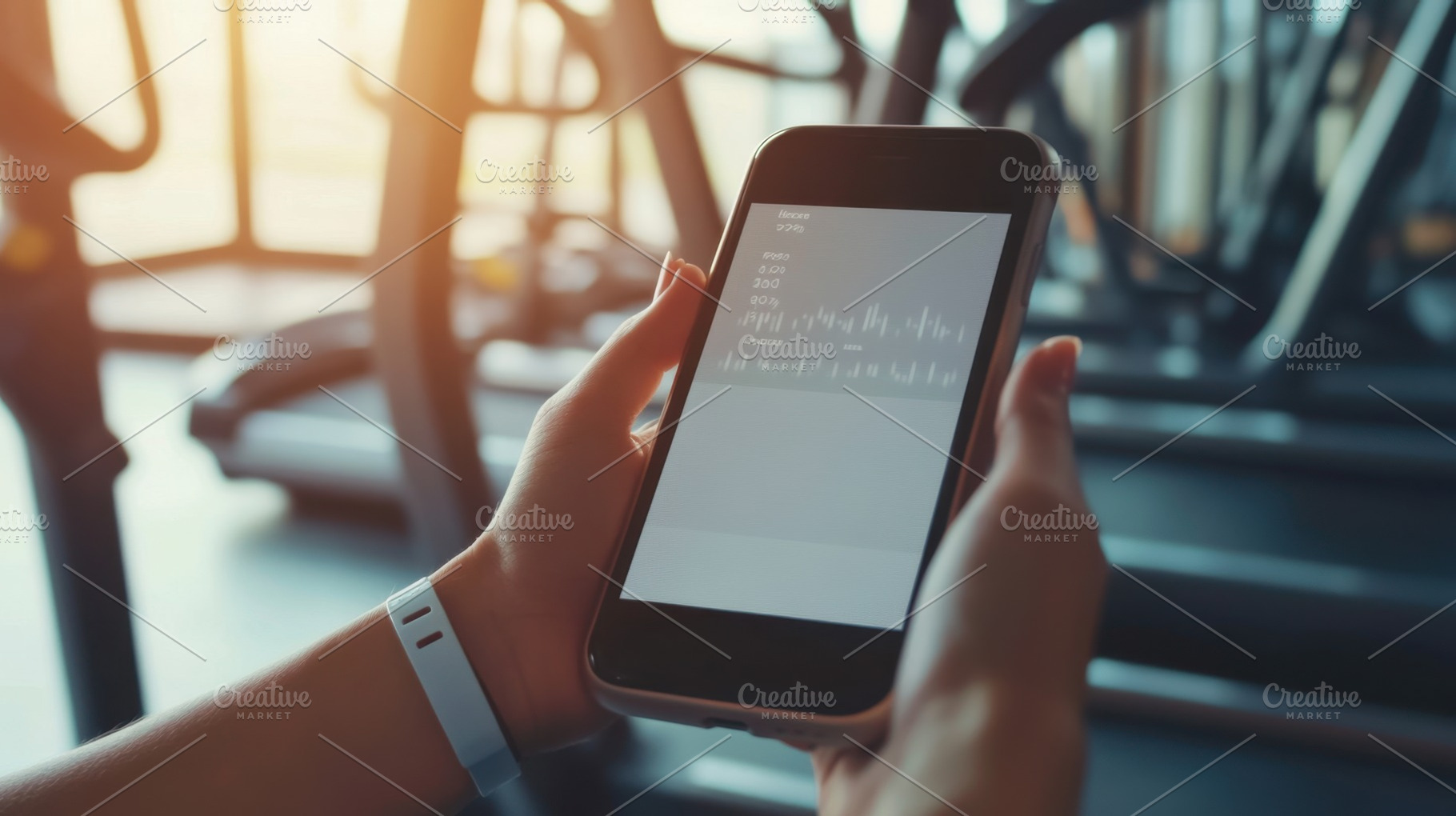Tracking fitness progress at the gym, a Photo by Beautiful things