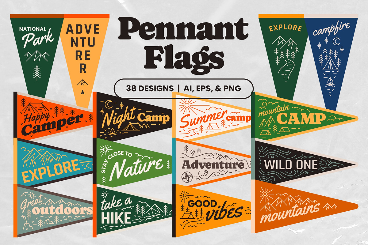 Pennant Flags, an Illustration by Firowerk (Photo 1 of 5)
