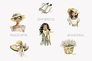 Spring romantic watercolor clipart, a Decorative Illustration by Patishop Art (Thumbnail 6 of 9)