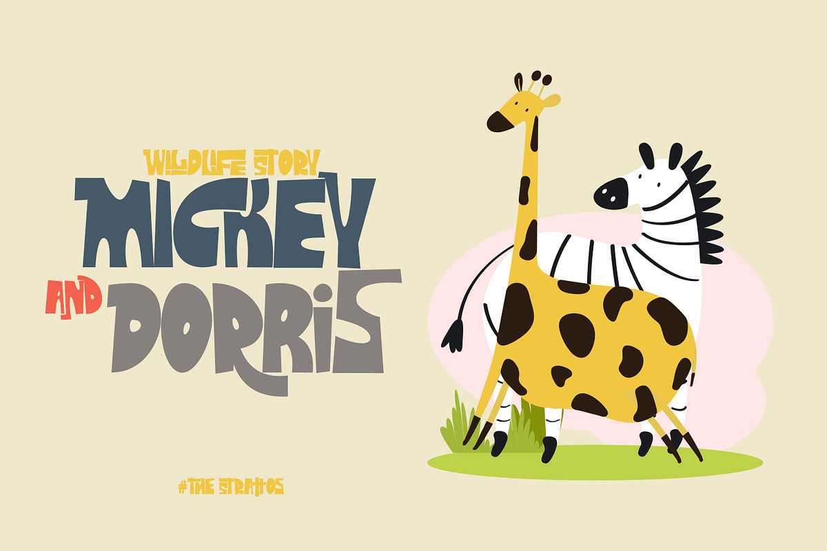The Strattos - A Playful Font, a Font by madeDeduk (Photo 6 of 14)