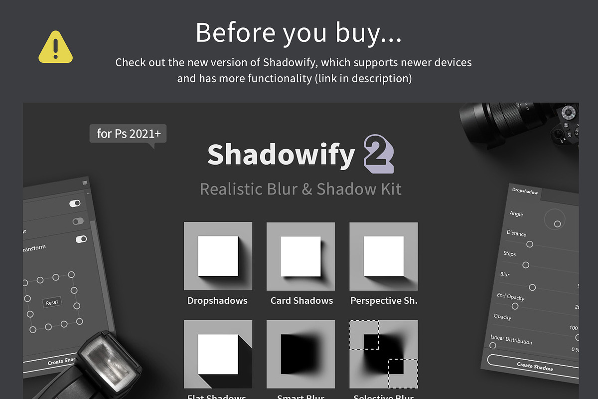 Shadowify - Blur & Shadow Kit, a Plug-in Add-On by h3design