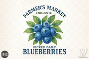 Farmer's Market Organic Picked Daily, an Illustration by Libby Wishes (Thumbnail 1 of 6)