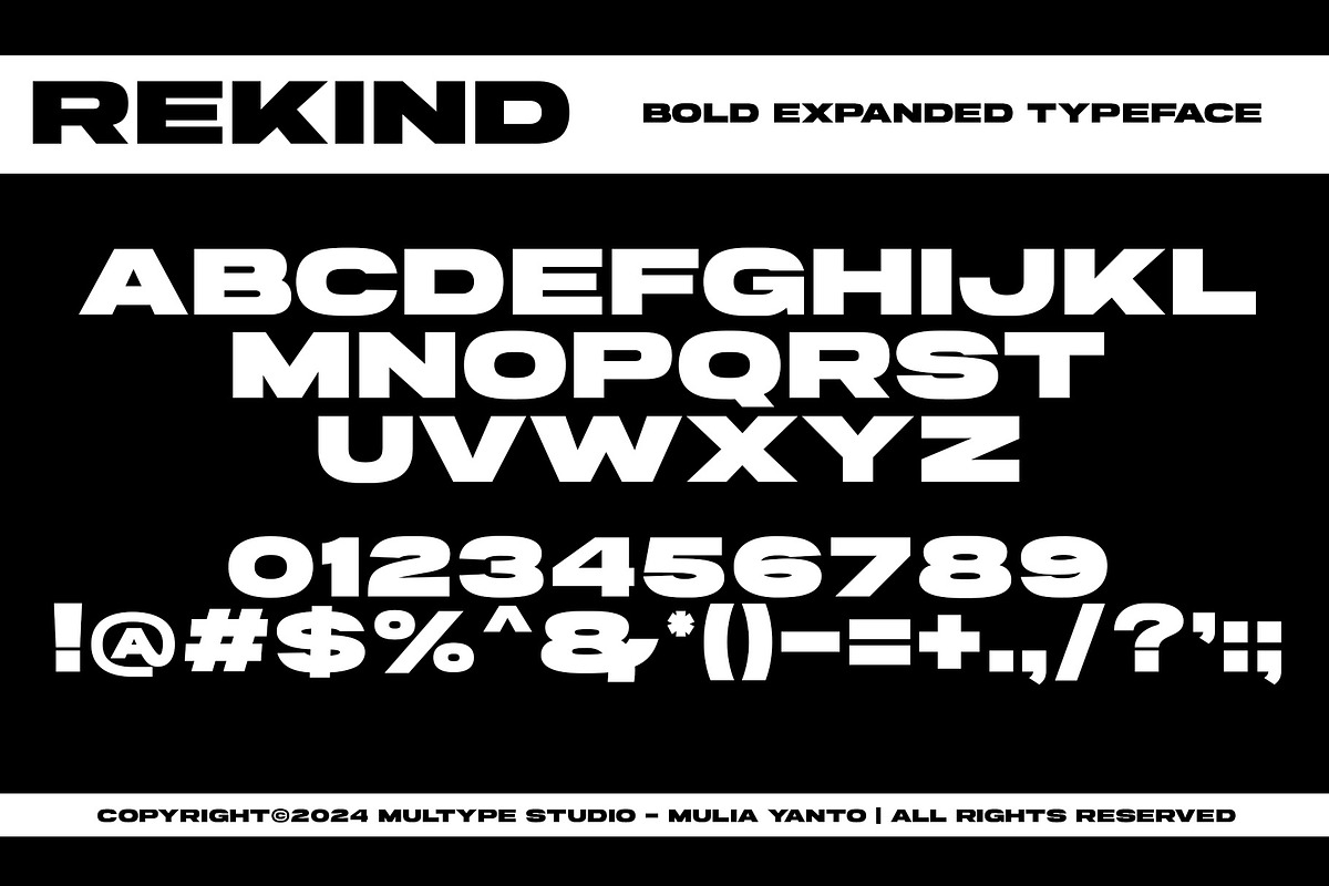 Rekind Expanded Font, a Sans Serif Font by Multype Studio (Photo 12 of 14)