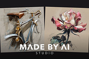 50 Pastel Pencil Sketch Prompts, an Object Graphic by MadeByAI Studio (Thumbnail 3 of 4)