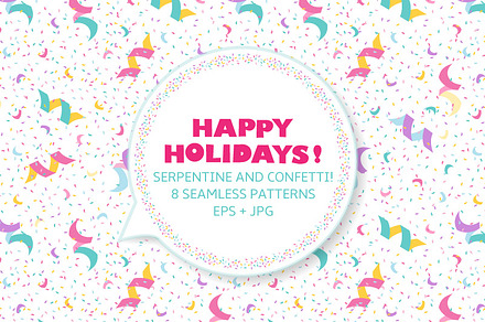 Festive seamless pattern