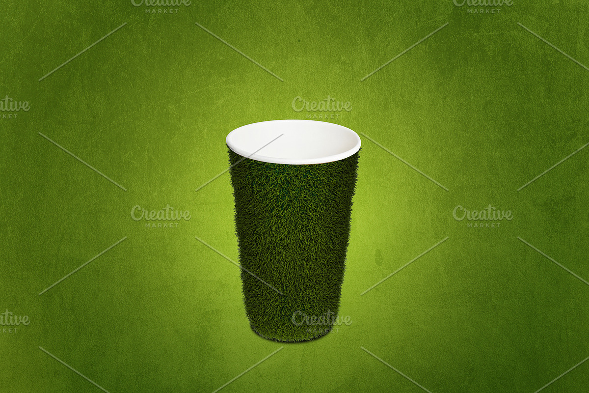 Green Packaging, a Cups & Container Mockup by Feelings (Photo 4 of 4)