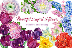 Beautiful bouquet of flowers