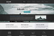5:81 AM Website Template, a Websites & App Template by vogelsteinshop (Thumbnail 2 of 5)
