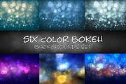 Set of six color bokeh backgrounds, a Texture Graphic by Zver (Thumbnail 1 of 7)