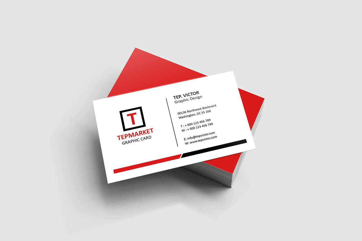 Business Card Mockup, a Business Card Template by resumetemplathttps://d3es (Photo 3 of 12)