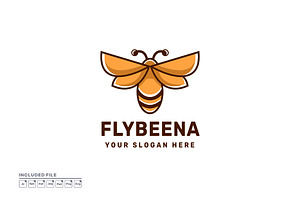 Bee Logo Design Concept, a Branding & Logo Template by yuanesei