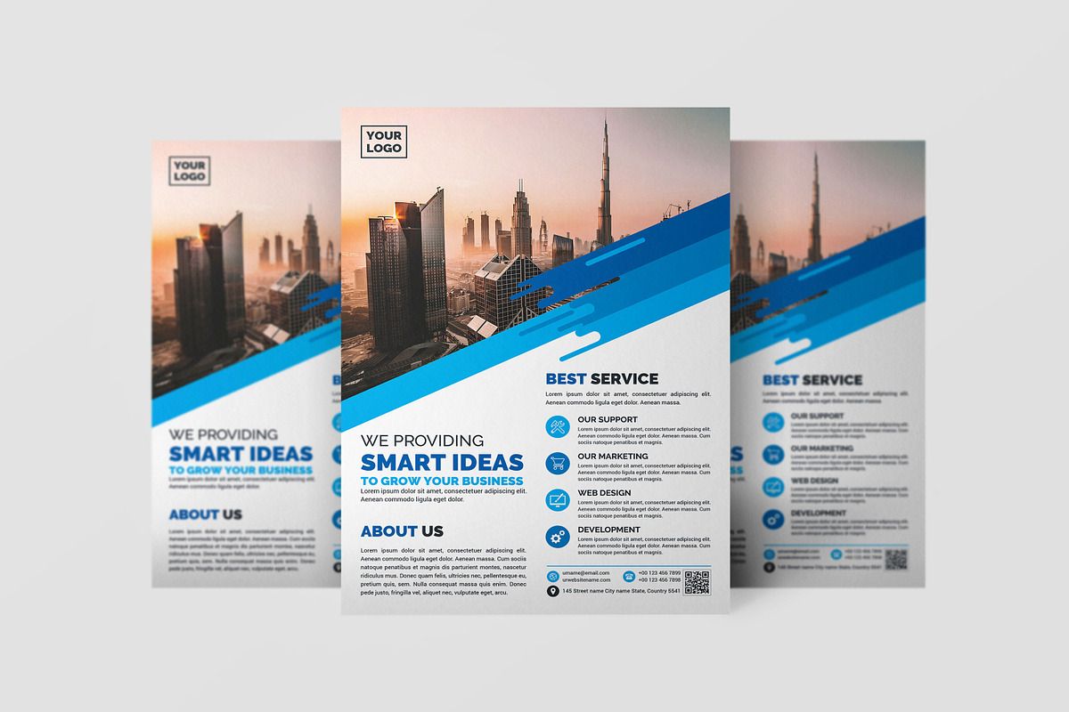 Corporate Business Flyer Template, a Flyer Template by Ultimate Template Shop (Photo 5 of 6)
