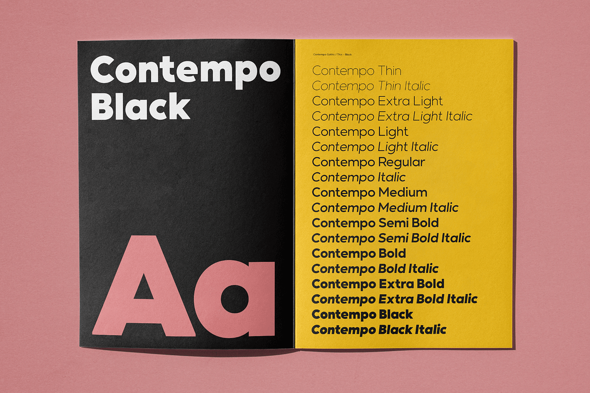 Contempo Gothic - Family, a Sans Serif Font by Arkitype (Photo 14 of 16)