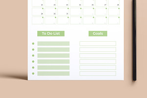 Monthly Planner Design Template