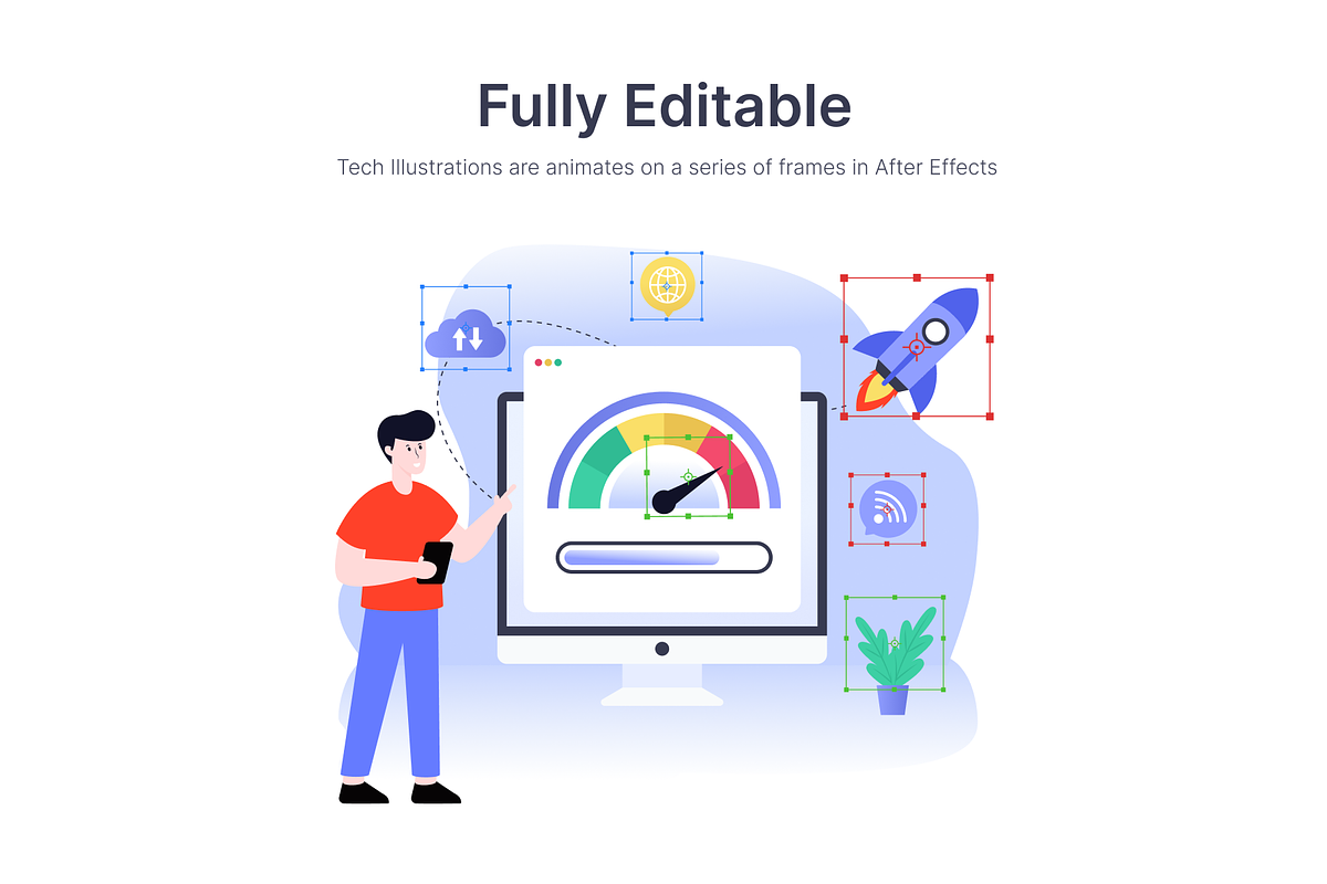 Animated Character Illustrations, a Solid Icon by Brickclay (Photo 3 of 4)