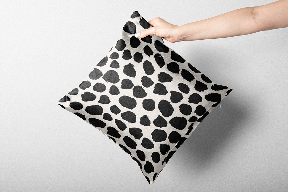 Black Brush Dots, a Pattern Graphic by MalyskaStudio (Photo 4 of 9)