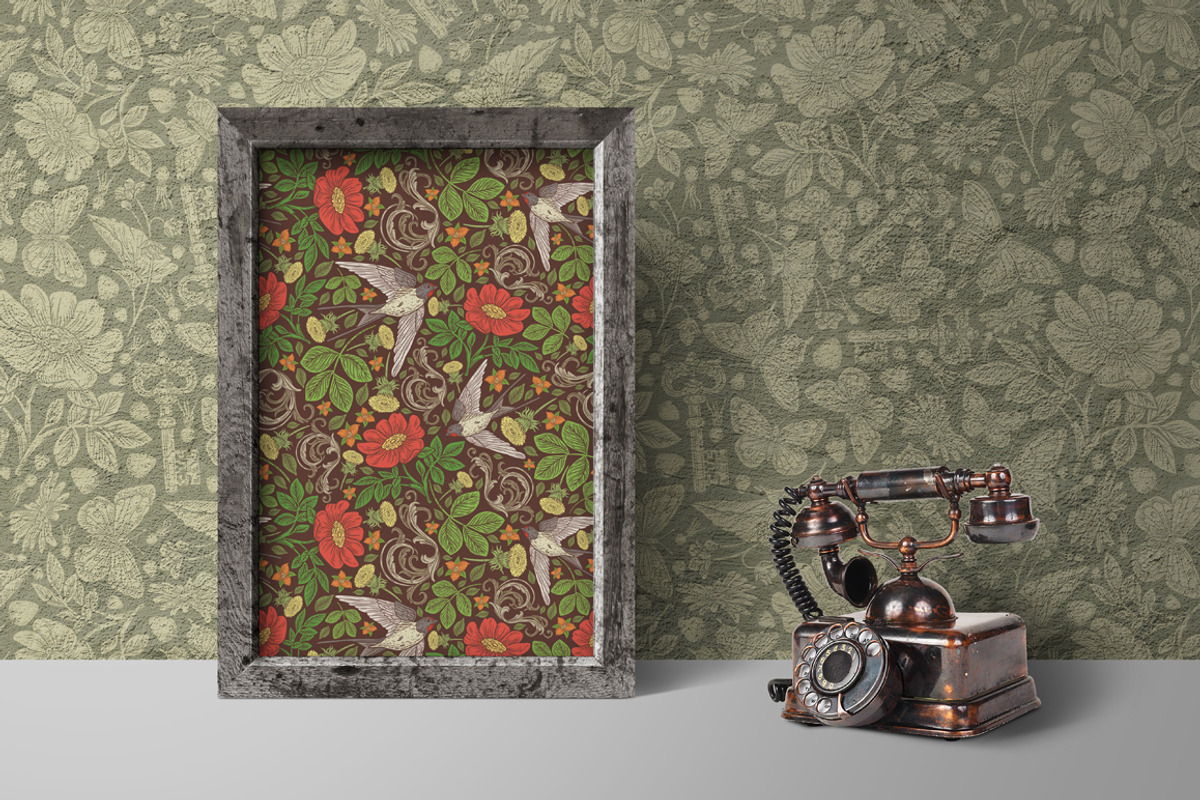 English Backyard patterns, a Pattern Graphic by Piñata (Photo 10 of 15)