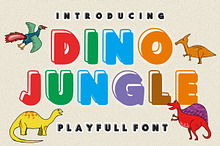 Dino Jungle - Playfull Font