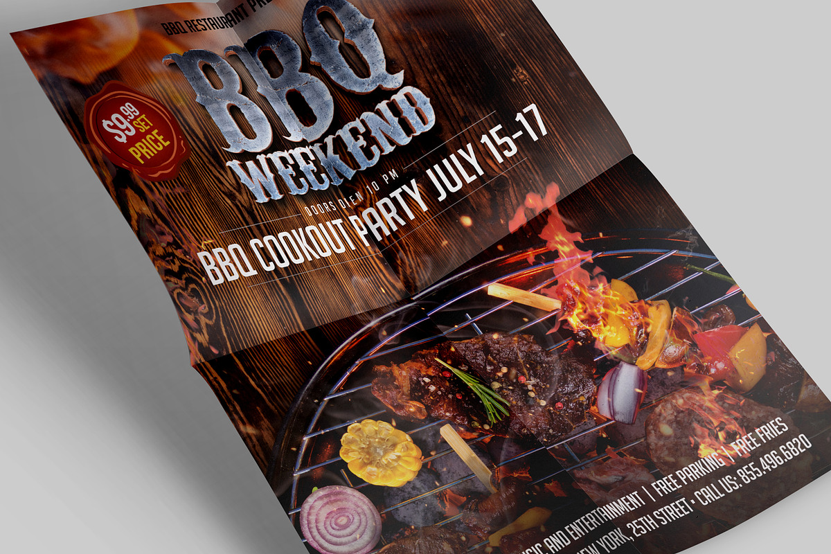 BBQ Flyer, a Flyer Template by MadridNYC (Photo 3 of 3)