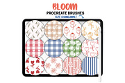 Bloom Procreate Pattern Brushes, a Brushes & More by Brush Lab (Thumbnail 3 of 8)