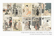 Vintage Japanese III, a Decorative Illustration by rileyBgraphics (Thumbnail 2 of 7)