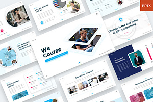 Wecourse - Online course PowerPoint, a Presentation Template by BeadyLab