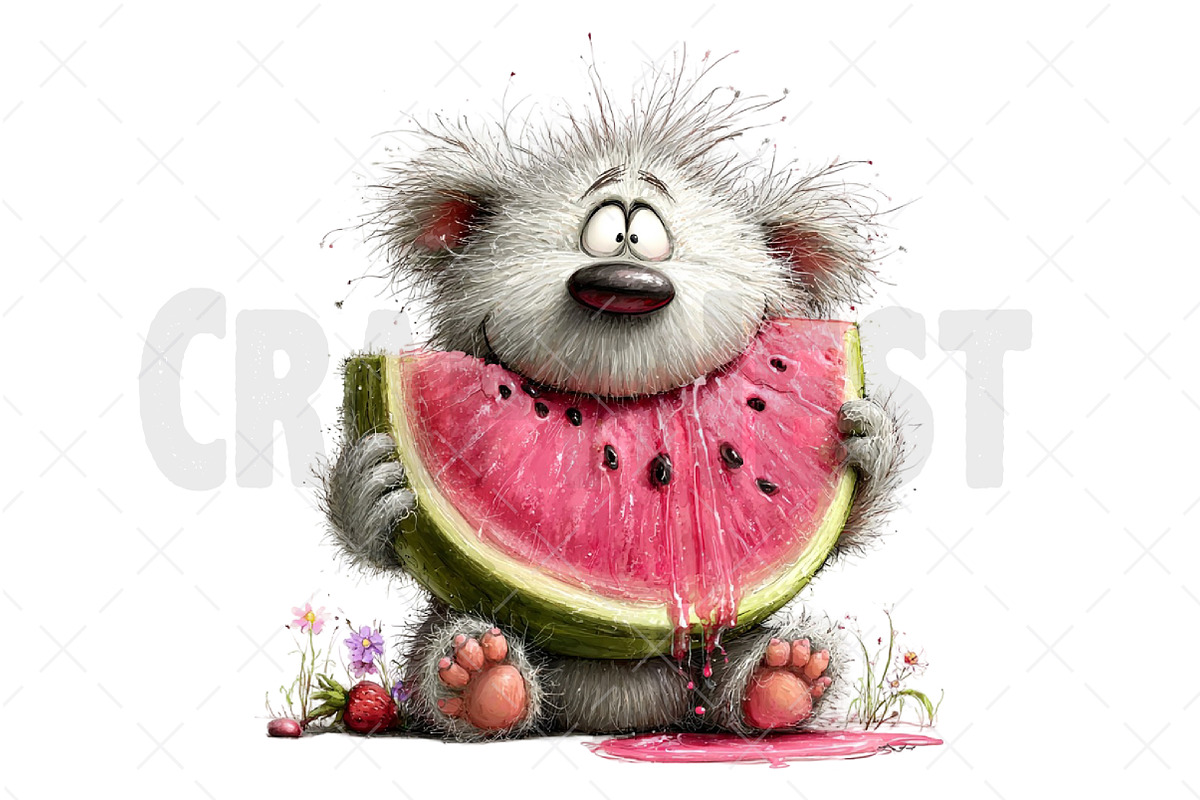 Funny Summer Teddy Bear Clipart, an Illustration by Craft Nest (Photo 10 of 12)