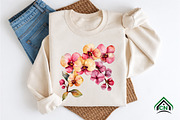 Watercolor Pink Orchid Clipart, an Illustration by Craft Nest (Thumbnail 9 of 12)