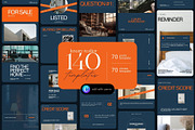 140 Luxury Real Estate Template, a Social Media Template by Prapti Design (Thumbnail 1 of 12)