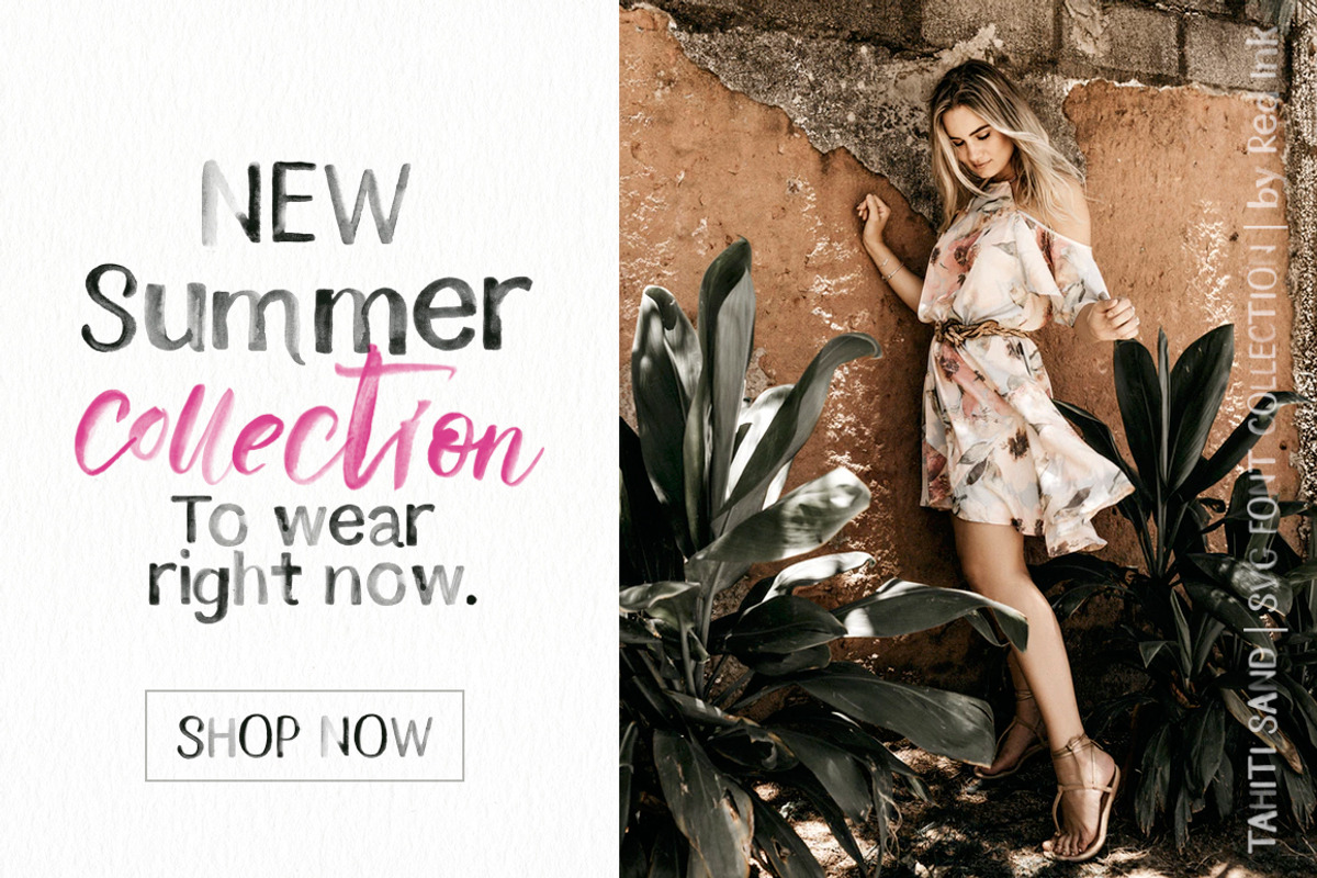 Tahiti Sand. Fonts & Graphics., a Script Font by Red Ink (Photo 15 of 23)