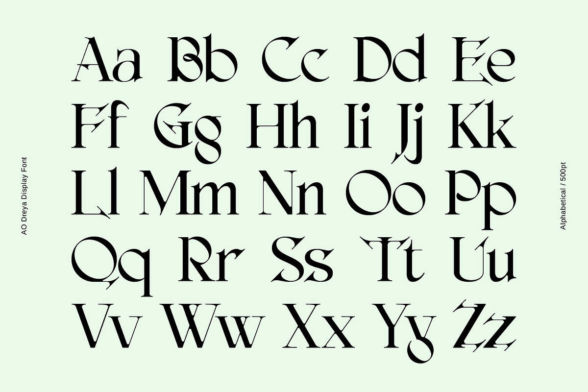 AO Dreya - Stylish Serif Font, a Serif Font by OwunStudio (Photo 3 of 15)