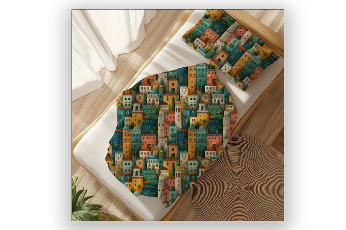 Moroccan Cityscape Pattern - Kasbah, an Illustration by Brush Berry Studios (Photo 6 of 6)