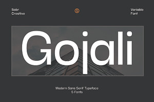 Gojali -  Variable Font